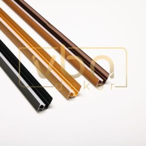 PROFIL ALUMINIU INCHIDERE ( TERMINATIE ) CU LED  8512 - negru