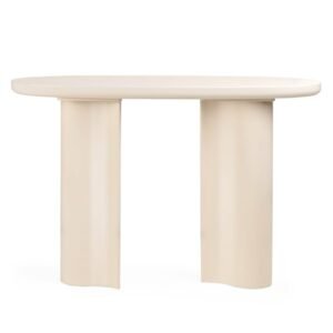 Birou/consolă Puro 120 cm, bej deschis, lucios