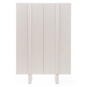 Comodă cu două uși din cașmir Moss, rotunjită