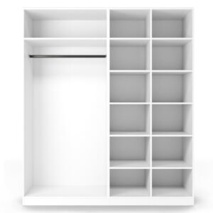 Corp/interior dulap Neroli cu tijă și rafturi 182,2 cm, alb