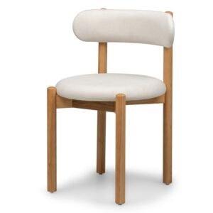 Scaun de masă Yoko, crem/natural