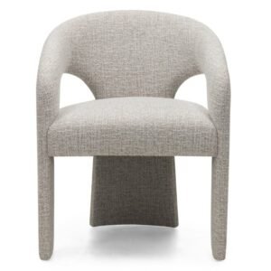 Scaun tapițat Nuria bej și crem