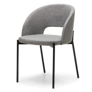 Scaun Jazz cu o gaură în spătar, gri modern