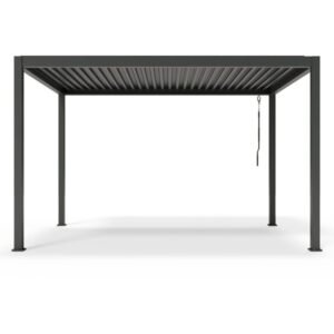 Pergolă de grădină 4x3 m Antilla din aluminiu, bioclimatică, lamele mobile, antracit