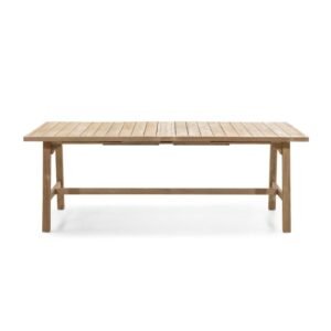 Masă de grădină extensibilă Castello, 200-295 cm, aspect tec, lemn de salcâm FSC