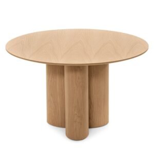 Masă rotundă Avas, furnir natural de stejar