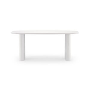 Masa de sufragerie Mesilla, alba, lamele