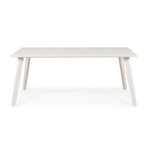 Masă de grădină Piretto 180 cm, aluminiu, alb