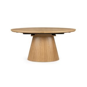 Masă extensibilă Solan 160-200 cm, ovală, naturală