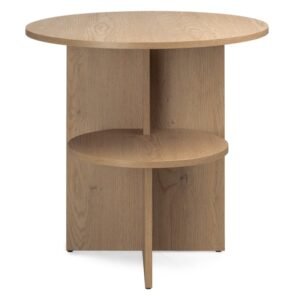Masă laterală rotundă Yaso, stejar Cremona Torro