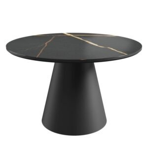 Masă de cafea Margo ll, neagră, marmură