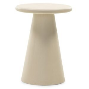 Masă de cafea Monti II 45 cm, rotundă, bej, microciment